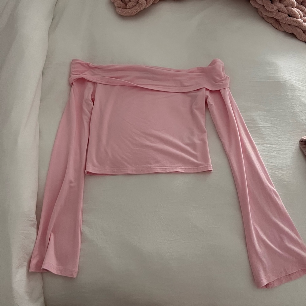 Pink crop top